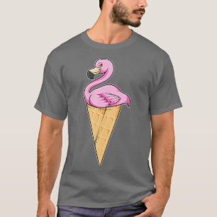 Camiseta Flamingo con crema de helado