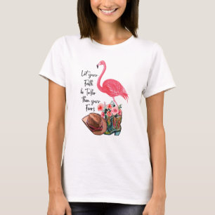 Camiseta Flamingo con flamin rosa