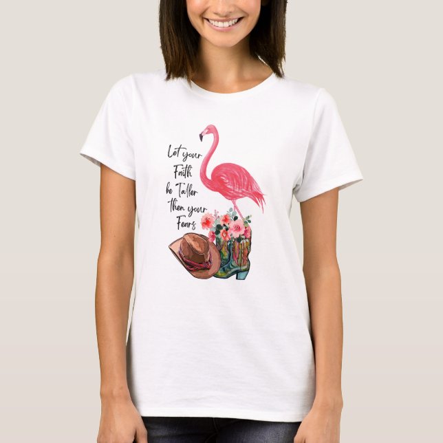 Camiseta Flamingo con flamin rosa (Anverso)