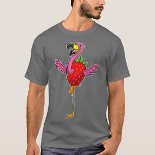 Camiseta Flamingo con fresa