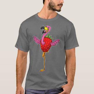 Camiseta Flamingo con fresa