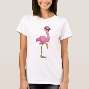 Camiseta Flamingo con gafas