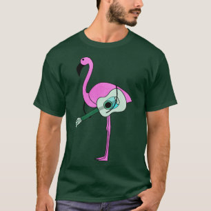 Camiseta flamingo con guitarra