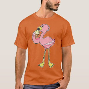 Camiseta Flamingo con helado Waffle