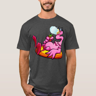 Camiseta Flamingo con la máscara facial Bird Relajante Cuar