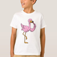 Flamingo con lápiz labial