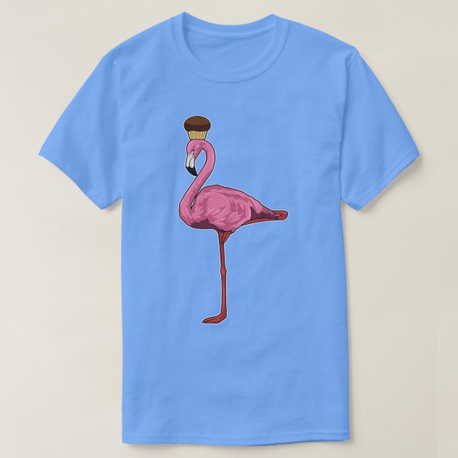 Camiseta Flamingo con Muffin 1 (Diseño del anverso)