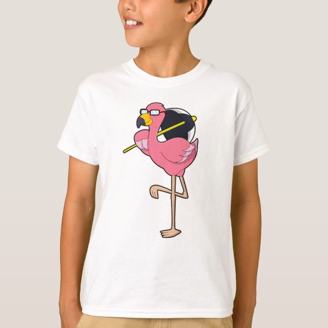 Camiseta Flamingo con paraguas (Anverso)