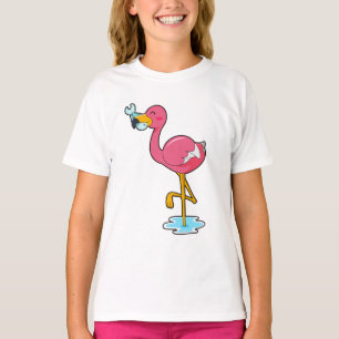 Camiseta Flamingo con pescado