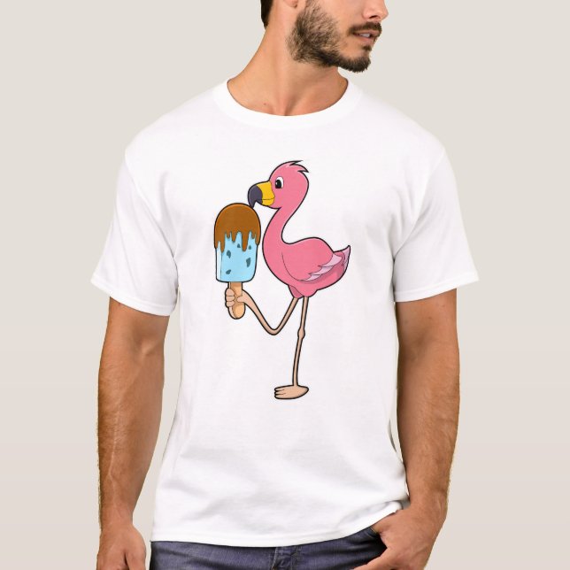 Camiseta Flamingo con Popsicle (Anverso)
