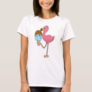 Camiseta Flamingo con Popsicle