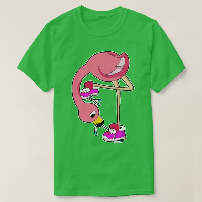 Camiseta Flamingo con zapatos (Diseño del anverso)