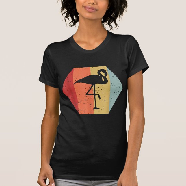 Camiseta Flamingo de época retro | Cute Flamingo Lover (Anverso)