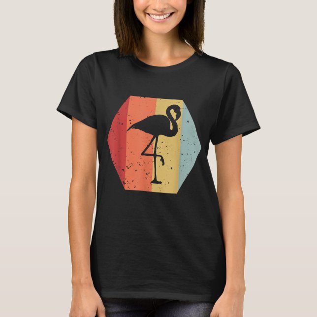 Camiseta Flamingo de época retro | Cute Flamingo Lover (Anverso)