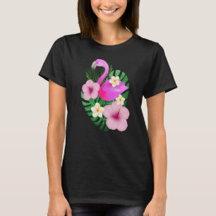Camiseta Flamingo de las mujeres bello arte flamingo