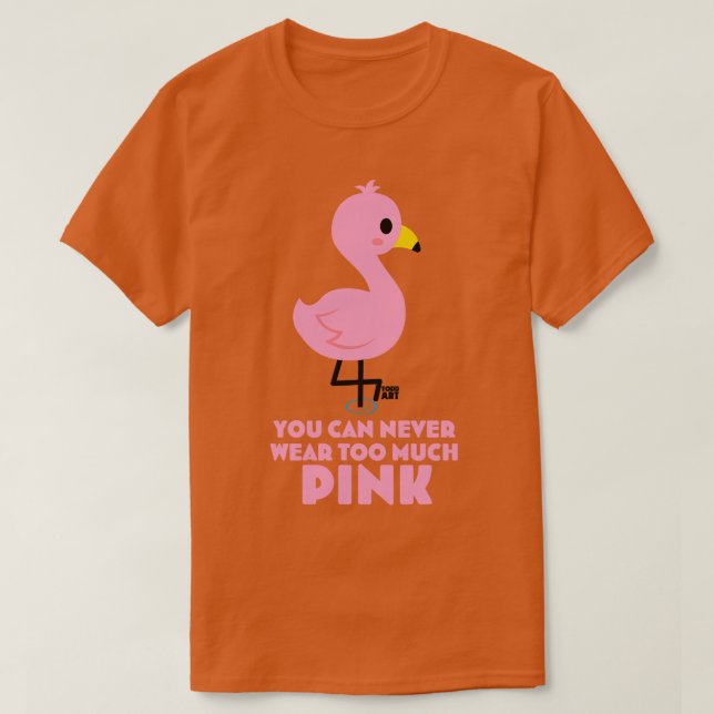 CAMISETA FLAMINGO DE ROPA (Diseño del anverso)