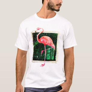 Camiseta Flamingo del bosque mágico