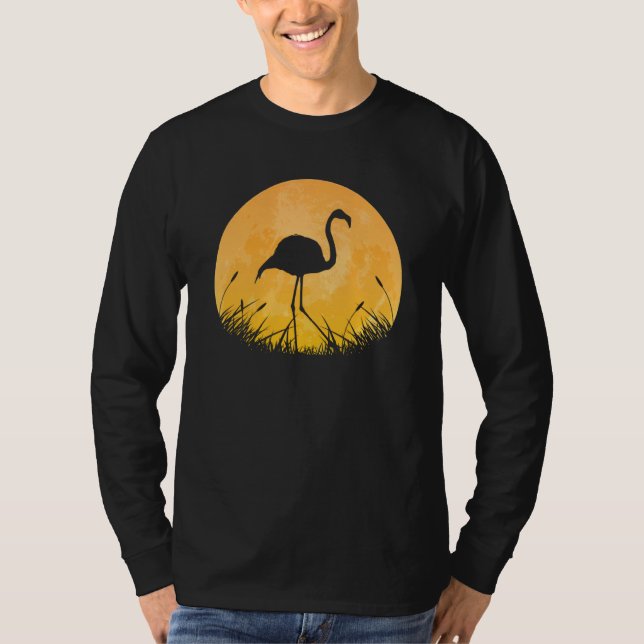 Camiseta Flamingo Easy Halloween Set Bird Animal Moon Co (Anverso)