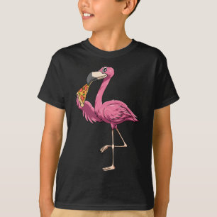 Camiseta Flamingo Eating Pizza Flamingo Lovers Pizza Lovers