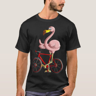 Camiseta Flamingo en bicicleta Guay Bikers Funny Bike
