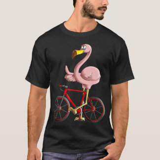 Camiseta Flamingo en bicicleta Guay Bikers Funny Bike