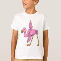 Flamingo en ejercicio de Stretching de Yoga