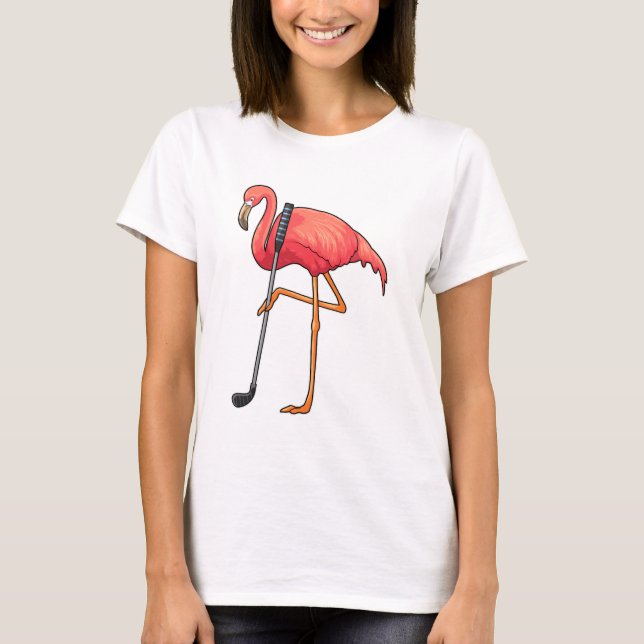 Camiseta Flamingo en el club de golf (Anverso)