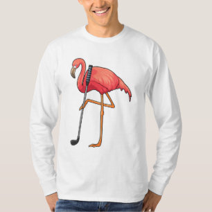Camiseta Flamingo en el club de golf