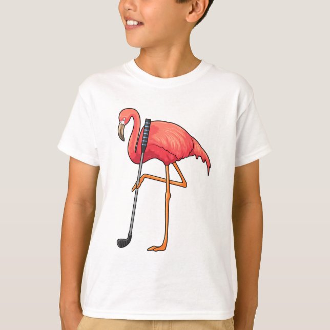 Camiseta Flamingo en el club de golf (Anverso)