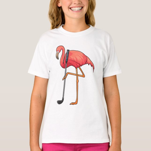 Camiseta Flamingo en el club de golf (Anverso)