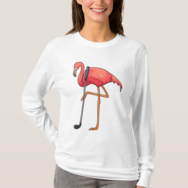 Camiseta Flamingo en el club de golf (Anverso)