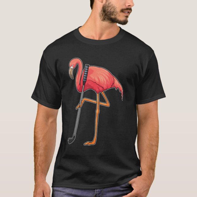 Camiseta Flamingo en el club de golf (Anverso)