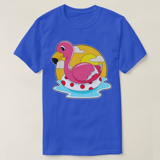 Camiseta Flamingo en Natación con Vida (Diseño del anverso)