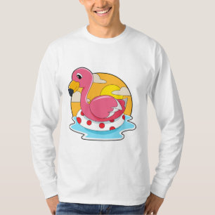Camiseta Flamingo en Natación con Vida