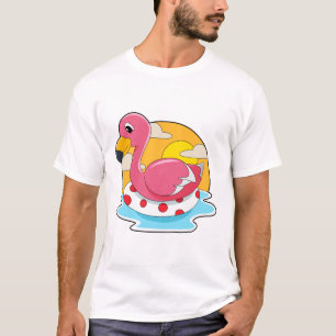 Camiseta Flamingo en Natación con Vida