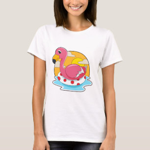 Camiseta Flamingo en Natación con Vida