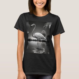 Camiseta Flamingo en un estanque