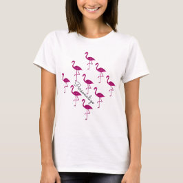 Camiseta Flamingo espumoso purpurina rosa chispas Personali
