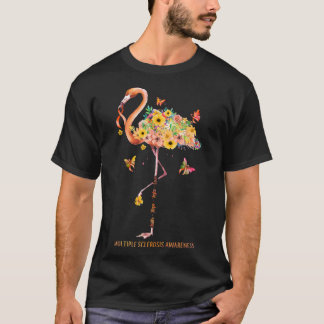 Camiseta Flamingo Faith Hope Fight Cure La Esclerosis Múlti