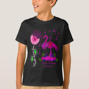 Camiseta Flamingo Faith Hope Love Brain Aneurysm Awareness