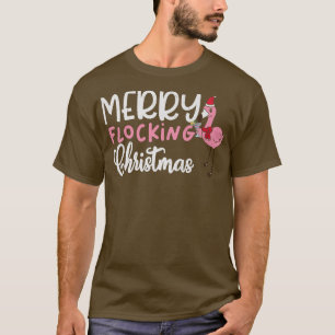 Camiseta Flamingo Feliz Navidad en julio, Santa Cap Funny