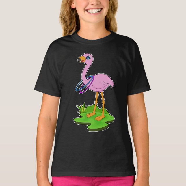 Camiseta Flamingo Fitness Sports Gymnastics (Anverso)