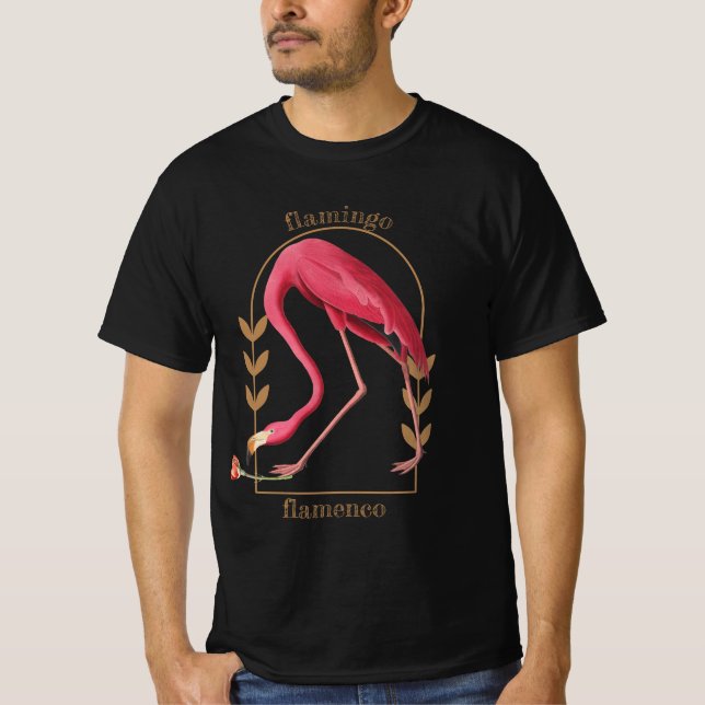 Camiseta "Flamingo Flamenco" masculino (Anverso)
