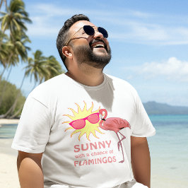 Camiseta Flamingo Flamingo Beach Forecast