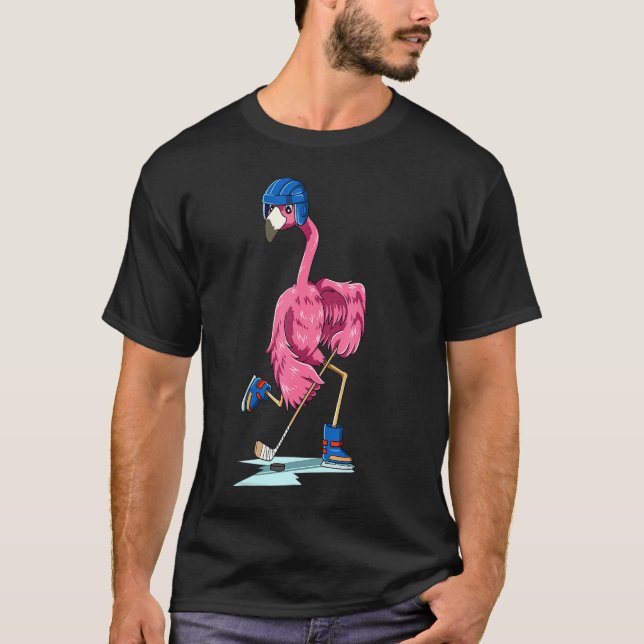 Camiseta Flamingo Flamingo de hockey sobre flamenco (Anverso)