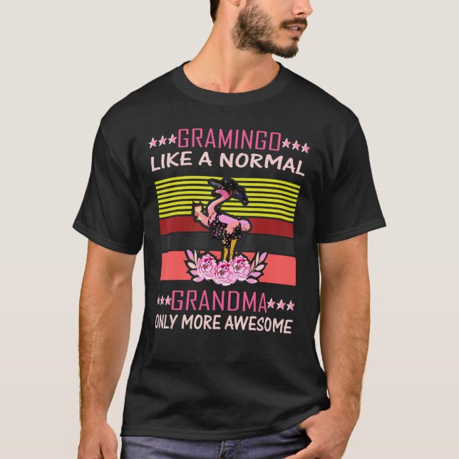 Camiseta Flamingo Flamingo Grandma (Anverso)