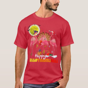 Camiseta Flamingo Flamingo Happy Hallot en Halloween