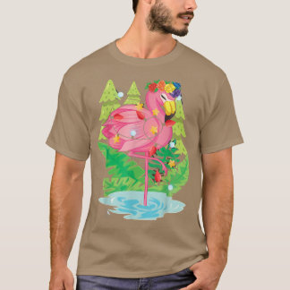 Camiseta Flamingo Flamingo, un animal de ave tropical, alum