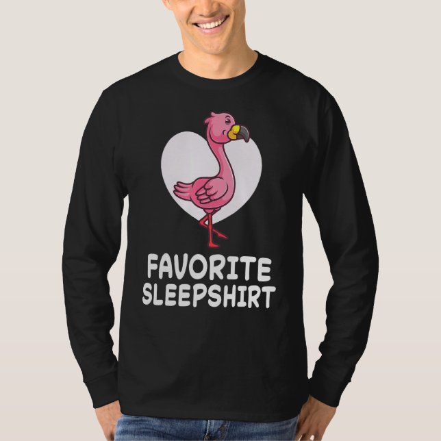 Camiseta Flamingo Flamingos Bats Nap Dormir Pajamas (Anverso)