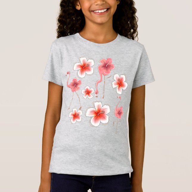 Camiseta Flamingo Floral (Anverso)